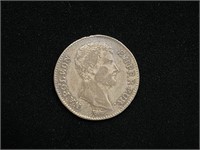 1809 Napoleon Emperor 1 Franc Silver Coin