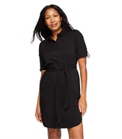 $25-SIZE L IYLA WOMEN'S BELTED SHIRT DRESS