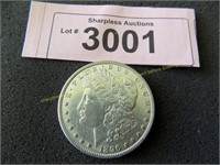 Uncirculated 1896 Morgan silver dollar