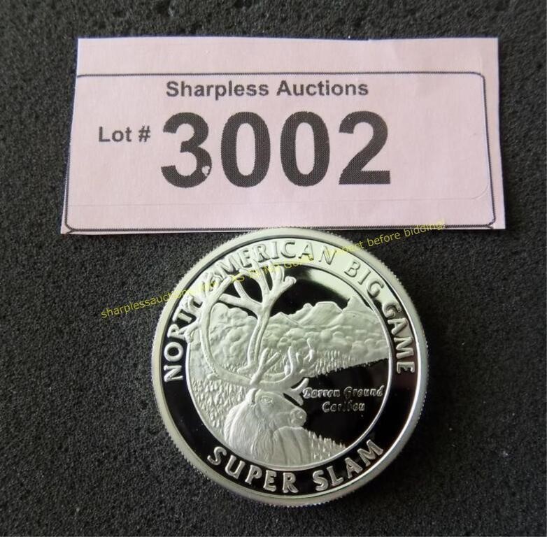 Proof .999 troy ounce silver round