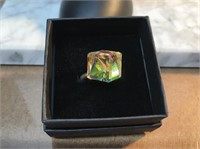 CUBE STONE RING