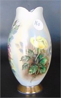 Shabby Chic Hand Painted Rose Pattern Vase