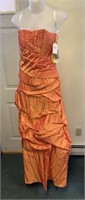 Orange Nox Nari Anna’s Dress 1026 Sz S W/ Scarf