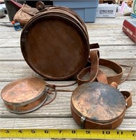 7" Shaker Wood Canteen & Sm. Copper