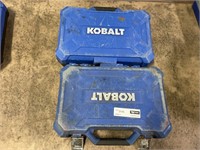 1 LOT ( 2 BOXES) KOBALT TOOL SET ** BOX DAMAGED,