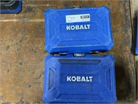 1 LOT ( 2 BOXES) KOBALT TOOL KIT ** BOX IS