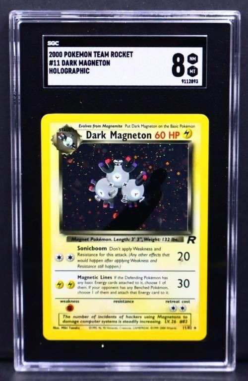 Graded 2000 Pokemon Dark Magneton card