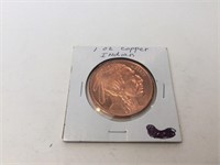American Indian 1 ounce copper bullion