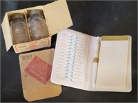 VTG Grocery List Book & Mini Mason Jars