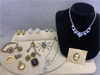 Vintage Costume Jewelry 15 pc