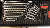 10pc Craftsman box end wrenches; 7-Husky