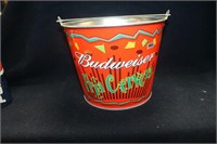 BUDWEISER AND BUD LIGHT METAL BEER BUCKETS