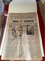 Des Moines Register John F Kennedy Funeral