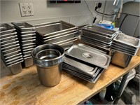 Ass't of Stainless Steel Containers