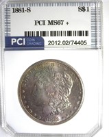 1881-S Morgan MS67+ LISTS $1200