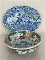 Imari Porcelain Bowl and Platter