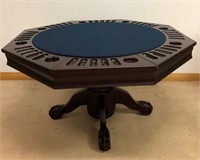 STUNNING SOLID WOOD POKER TABLE- $$$$