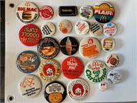 MACDONALD'S PIN BACK BUTTON COLLECTION