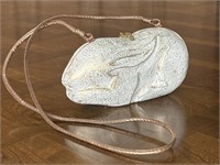 Timmy Woods Beverly Hills Carved Rabbit Minaudiere