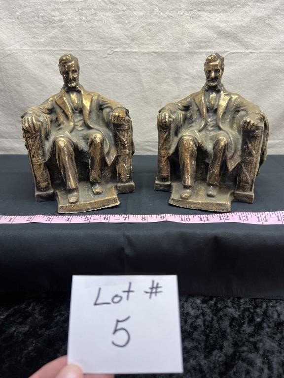 Lincoln Bookends.