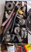 Huge Lot Casters Springs Adapters Battery Cables+!