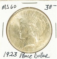 Coin 1923(P) Peace Dollar-BU