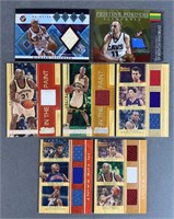 7pc NBA Basketball Star Relic Cards