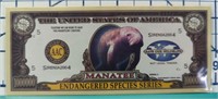 Manatee million dollar banknote