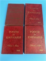 Set Of 4 Points For Emphasis Books 1962 & 1968