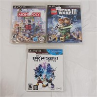PlayStation 3 Games - Star Wars/Monopoly