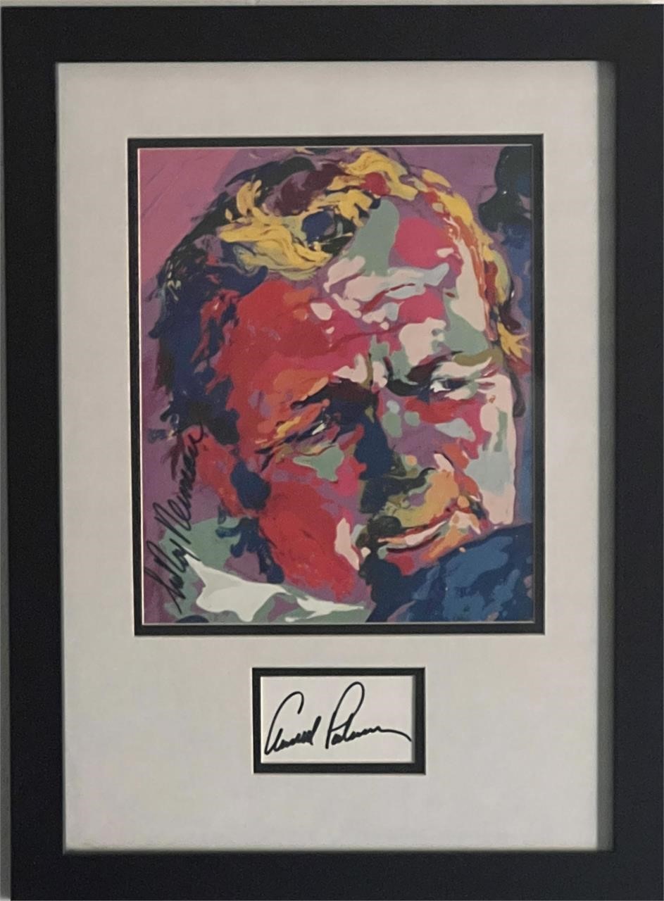 Arnold Palmer / Leroy Neiman signed collage