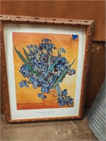 Van Gogh- Vase With Irises Framed Print