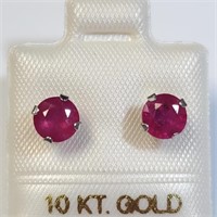 $400 10K  Ruby(2.5ct) Earrings