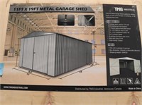 11' x 19' Metal Garage Shed