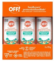 3-Pc OFF! Familycare Smooth & Dry Insect