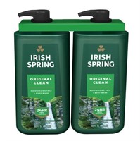 2-Pk Irish Spring Body Wash, 887ml