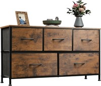 WLIVE 5-Drawer Dresser, 11.8Dx39.4Wx21.7H