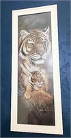 Signed & Framed Tiger Print by Ruane