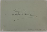 Archduke Felix of Austria original signature