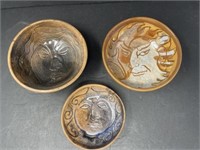 Signed Pottery Bowls