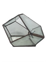 Geometric Metal and Glass Terrarium/Candle Holder
