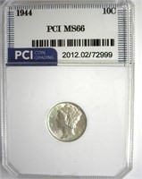 1944 Dime PCI MS66