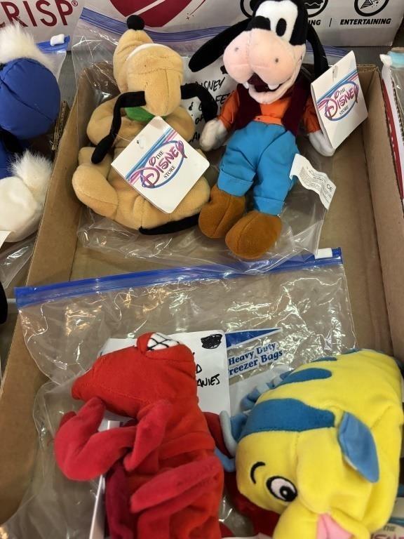 Flat of Disney beanie babies