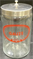 Vintage Profex Glass Gauze Container