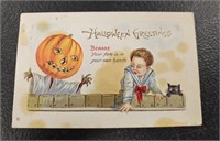 Antique Stecher Series 339 C Embossed Halloween