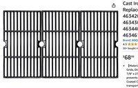 Cast Iron Grill Cooking Grid Grate Replacement