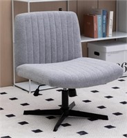 Hawguar Armless Wide Office Chair Grey