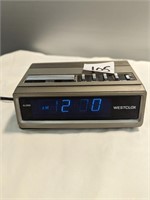 Westclox Alarm Clock-#22655- WORKS