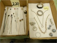 Hat Pins, Rhinestone & Other Bracelets, Necklaces,