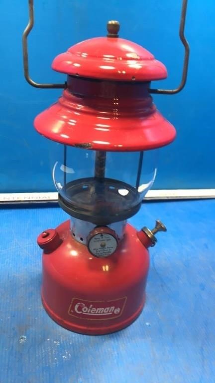 5/61 red coleman lantern